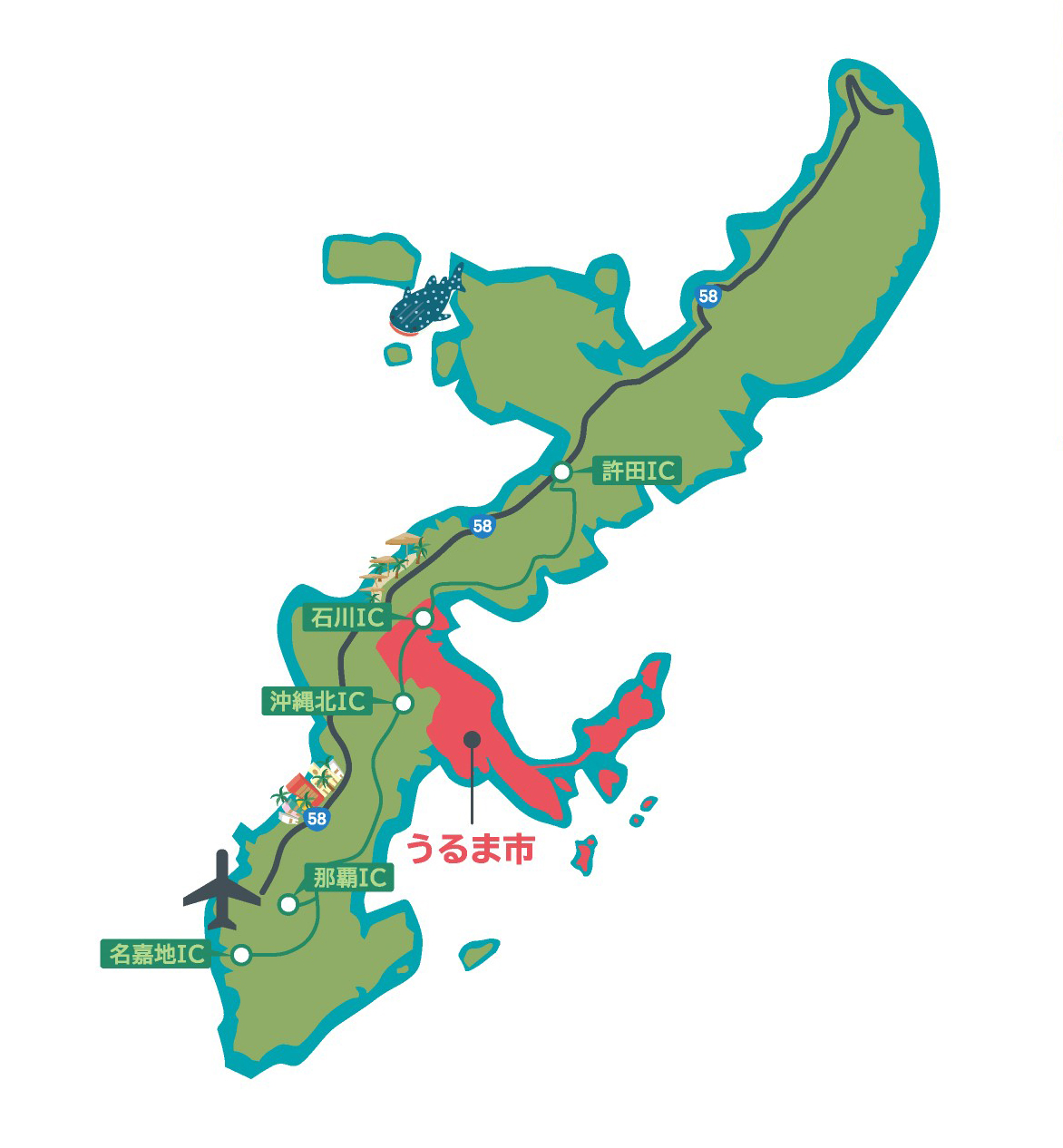 うるま市の位置